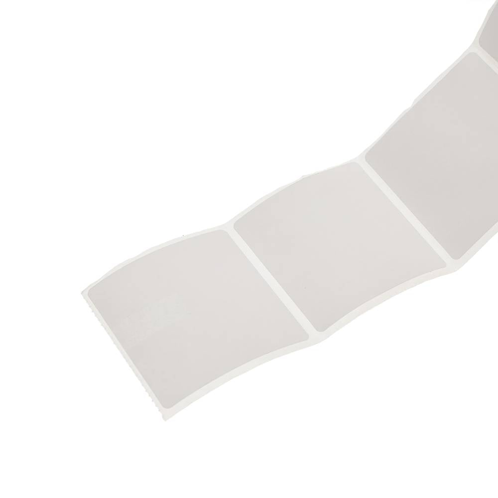 Rollo bobina de 600 etiquetas adhesivas para impresora transferencia térmica 50.8x50.8mm 50 unidades