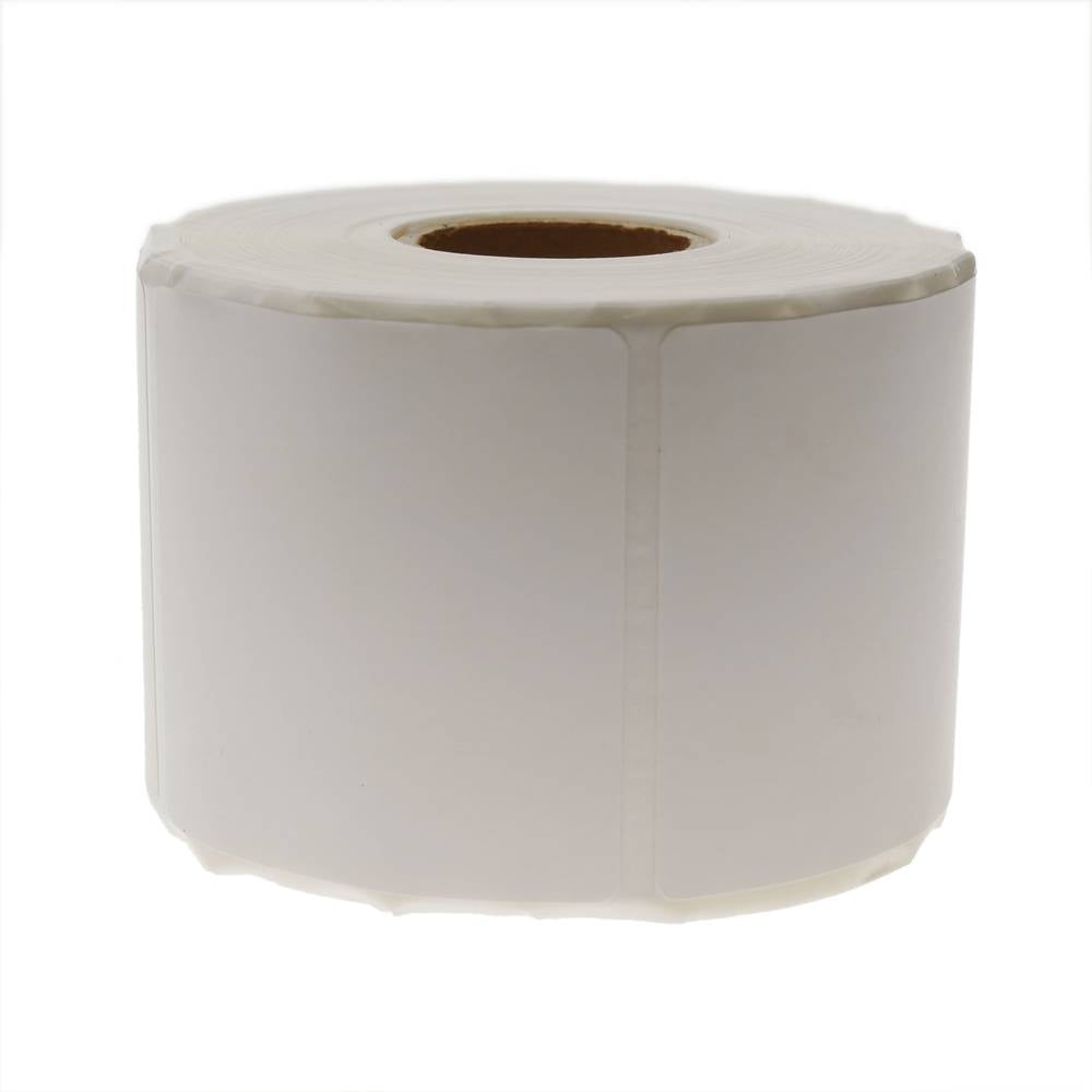 Rollo bobina de 600 etiquetas adhesivas para impresora transferencia térmica 50.8x50.8mm 50 unidades