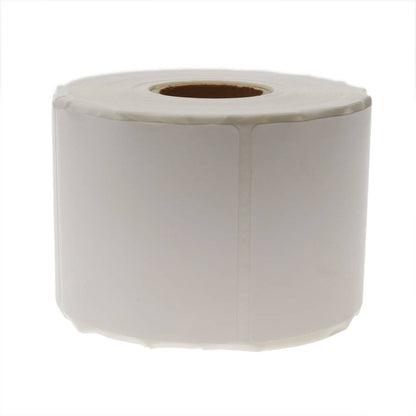 Rollo bobina de 600 etiquetas adhesivas para impresora transferencia térmica 50.8x50.8mm 50 unidades