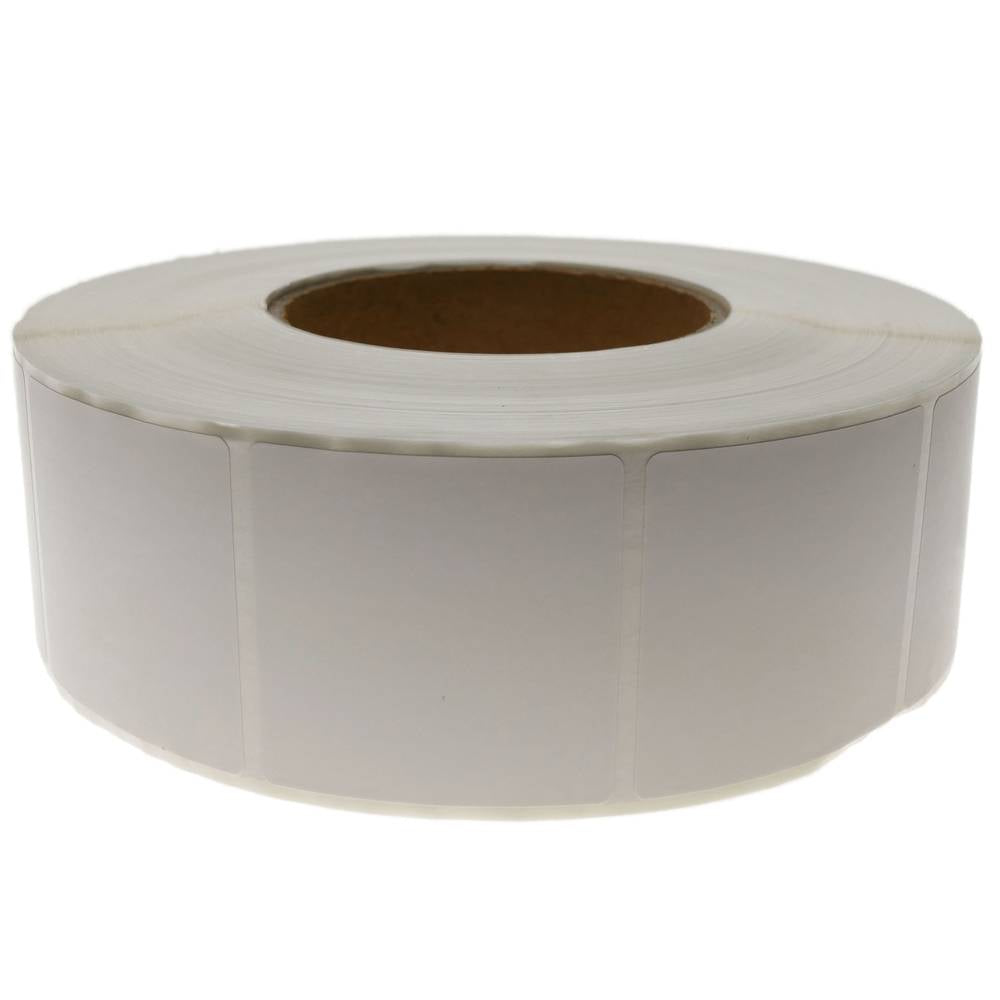 Rollo bobina de 2300 etiquetas adhesivas para impresora transferencia térmica 50.8x50.8mm 20 unidade