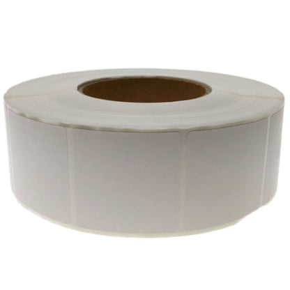 Rollo bobina de 2300 etiquetas adhesivas para impresora transferencia térmica 50.8x50.8mm 20 unidade