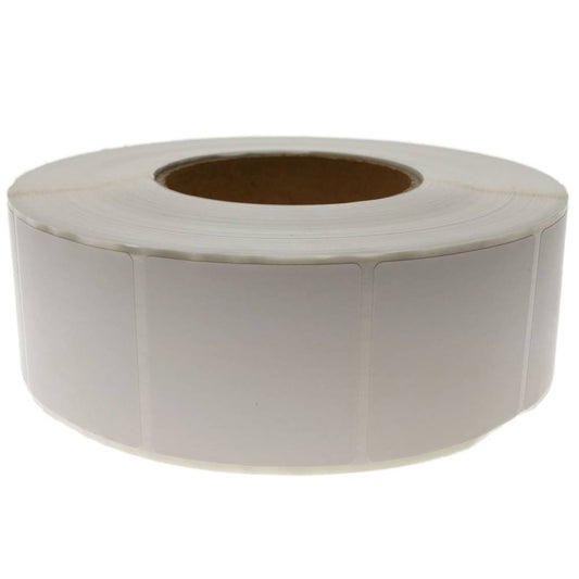 Rollo bobina de 2300 etiquetas adhesivas para impresora transferencia térmica 50.8x50.8mm 20 unidade