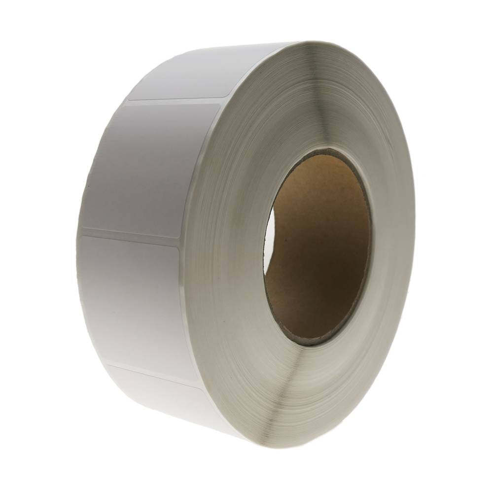 Rollo bobina de 2300 etiquetas adhesivas para impresora transferencia térmica 50.8x50.8mm 20 unidade
