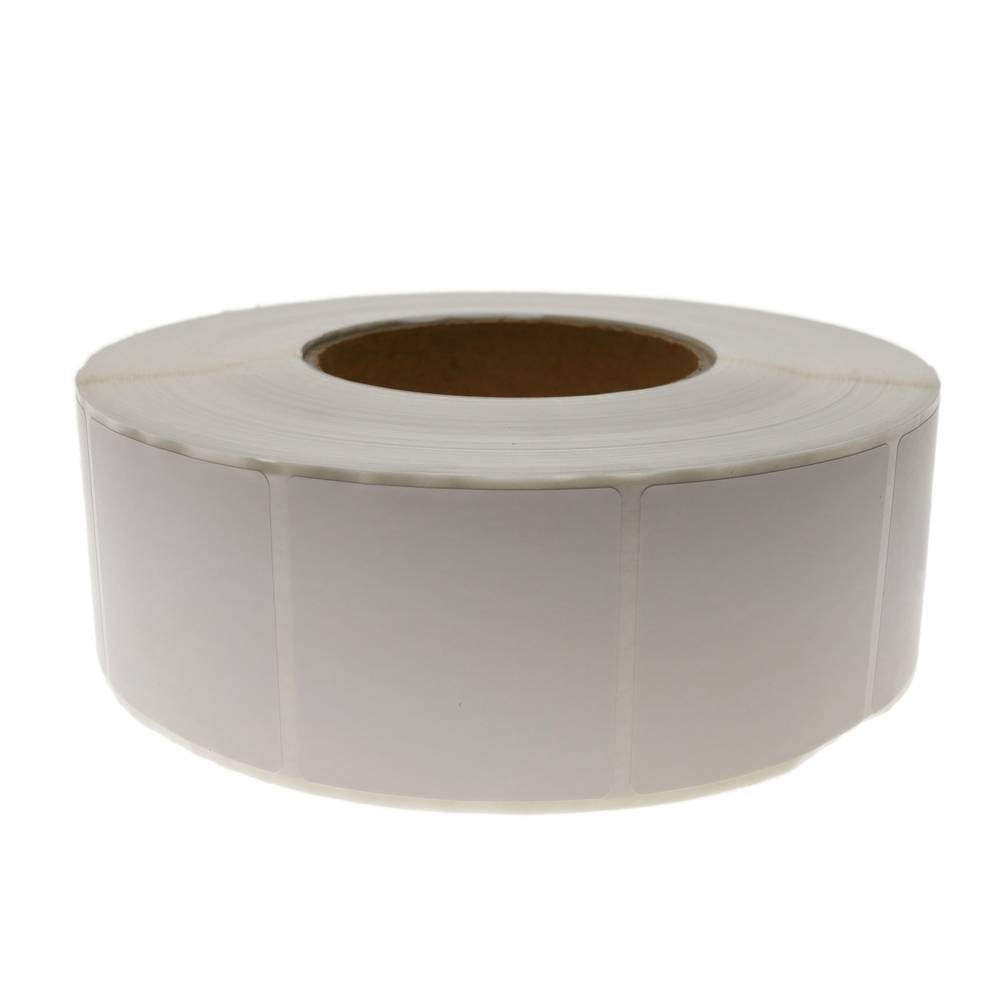 Rollo bobina de 2300 etiquetas adhesivas para impresora transferencia térmica 50.8x50.8mm 20 unidade