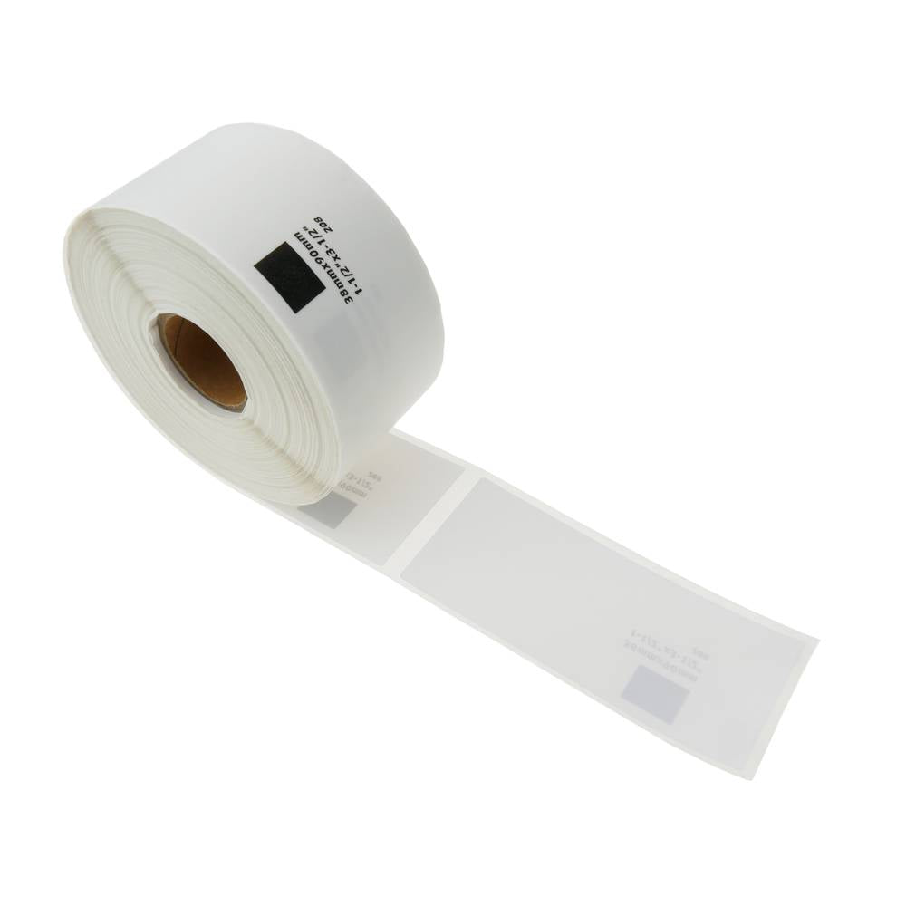 Rollo bobina de 400 etiquetas adhesivas compatibles con Brother DK-11208 DK-1208 38x90mm