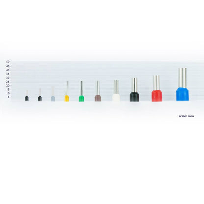 Puntera aislada para crimpar en cable eléctrico 35x18 50 unidades