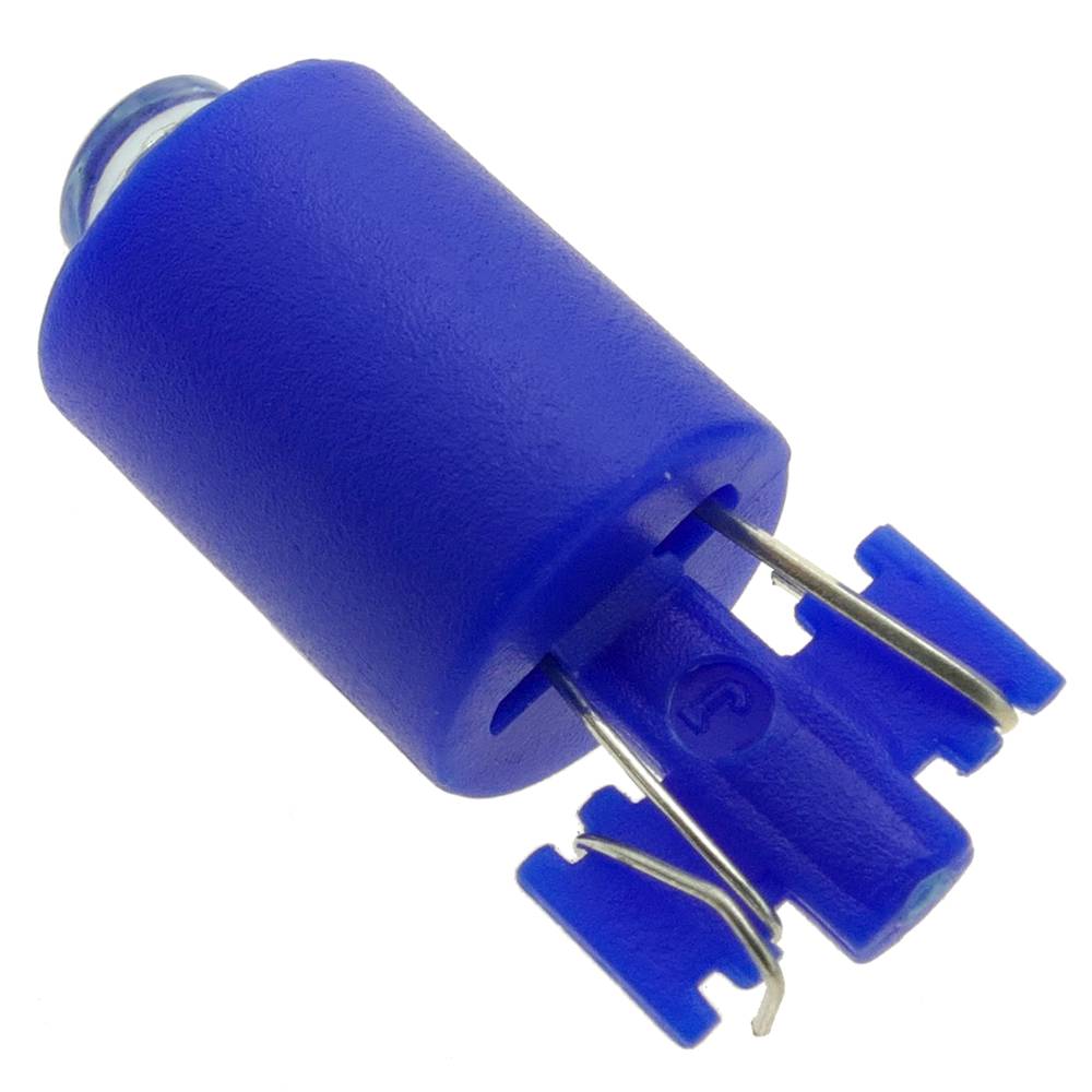 Luz LED piloto de 9mm 12VDC de color azul