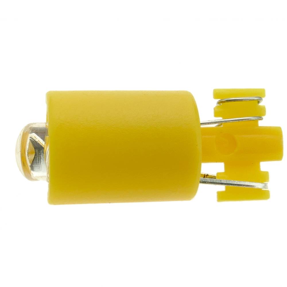 Luz LED piloto de 9mm 12VDC de color amarillo 10-pack