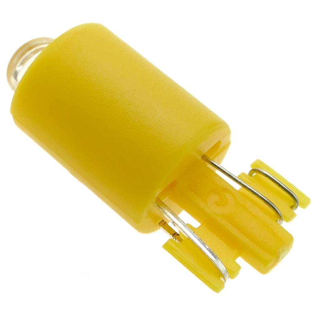 Luz LED piloto de 9mm 12VDC de color amarillo 10-pack