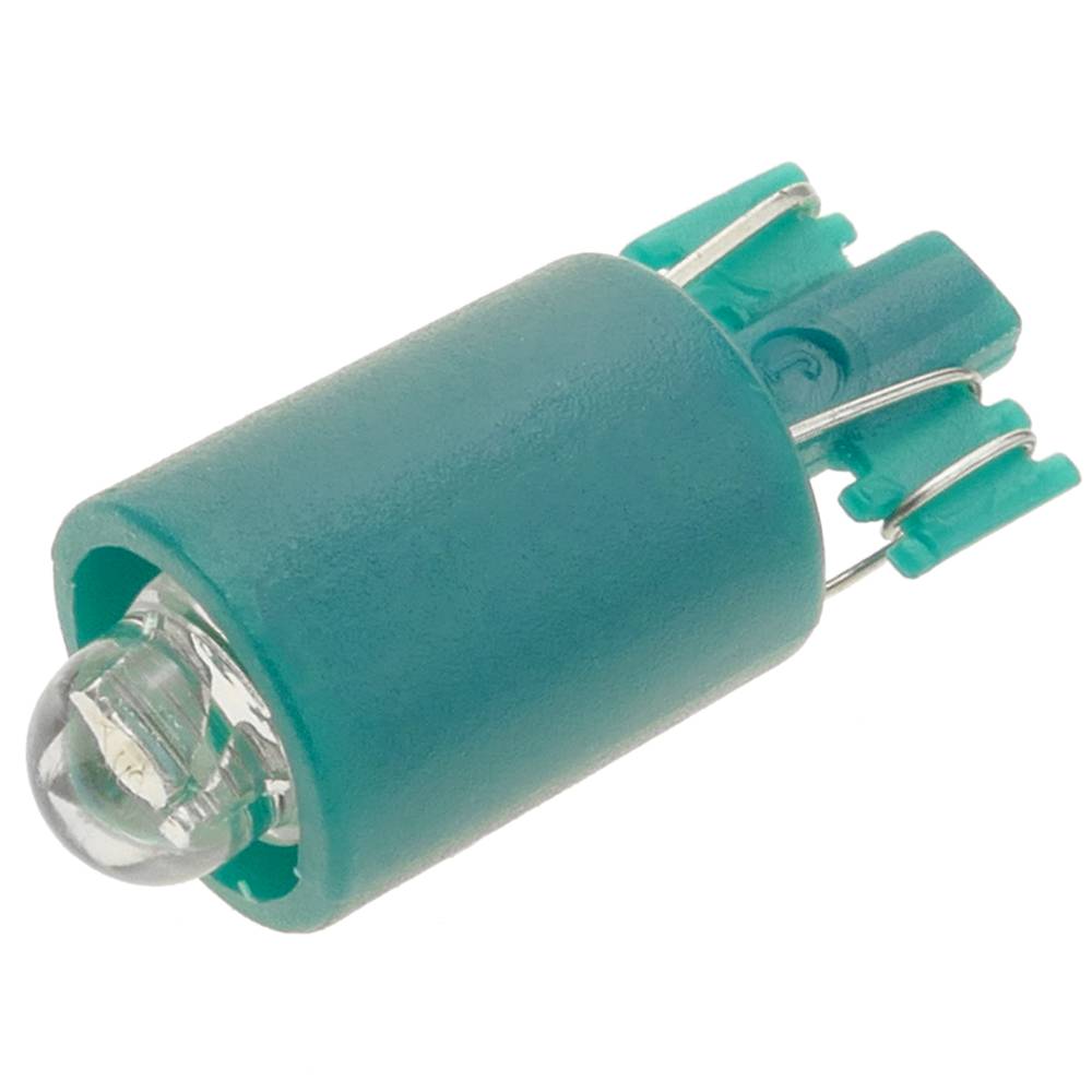 Luz LED piloto de 9mm 12VDC de color verde 10-pack