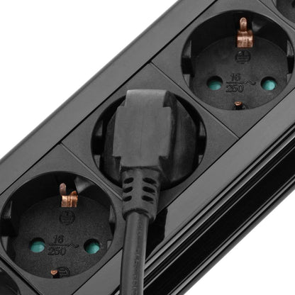 Regleta de enchufes 6 schuko con interruptor y protección sobretensiones (1.5m cable)