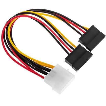 Cable Alimentación MOLEX 4P-M (5.25) a 2 x 15P-H (SATA) en Y