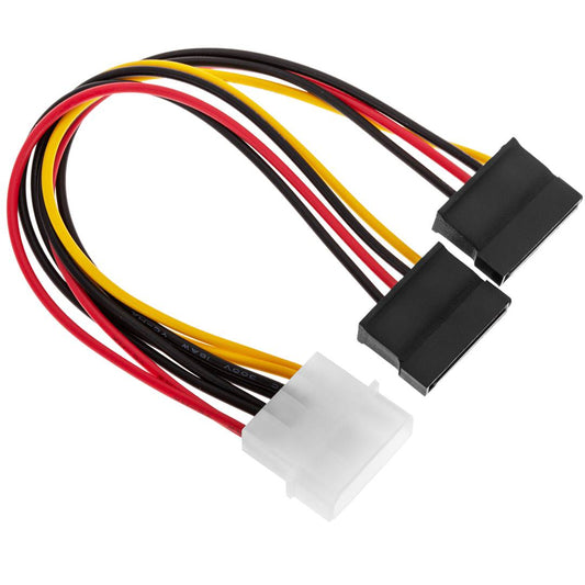 Cable Alimentación MOLEX 4P-M (5.25) a 2 x 15P-H (SATA) en Y
