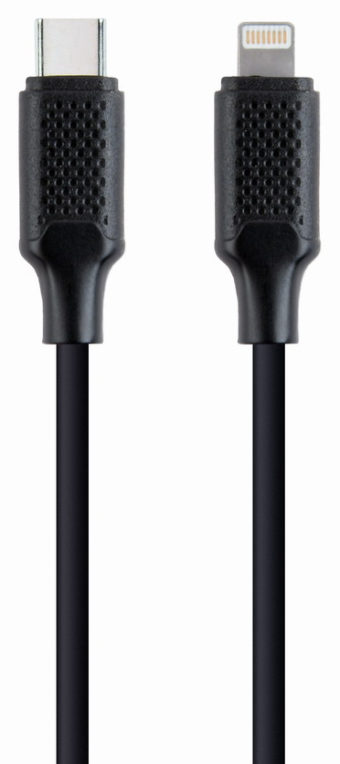 Gembird CC-USB2-CM8PM-1.5M cable de conector Lightning 1,5 m Negro