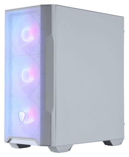 MSI MAG Forge M100R Micro Torre Transparente, Blanco