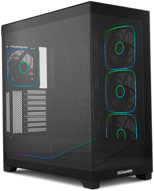 NOX Hummer BLADE, Torre ATX, ARGB, Ultra Airflow, Negro