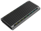 AISENS Caja Externa M.2 RGB Gaming ASM2-RGB011GR SATA/NVMe A USB3.1 Gen2, Gris