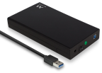Ewent EW7056 caja para disco duro externo Caja de disco duro (HDD) Negro 3.5'
