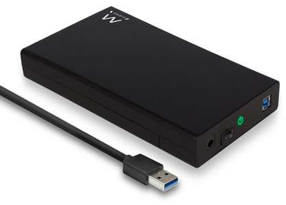 Ewent EW7056 caja para disco duro externo Caja de disco duro (HDD) Negro 3.5'