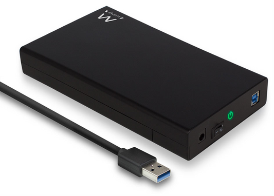 Ewent EW7056 caja para disco duro externo Caja de disco duro (HDD) Negro 3.5'