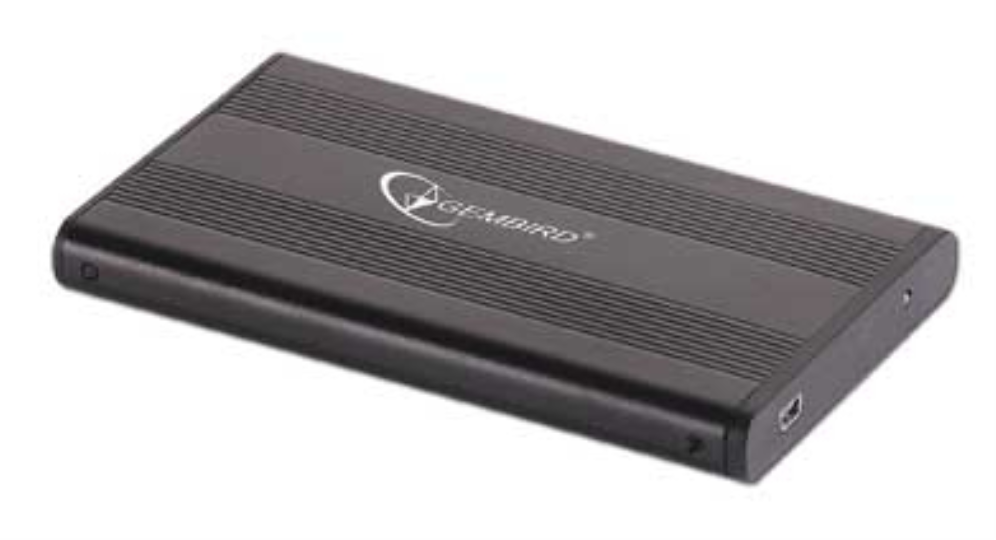 Gembird EE2-U2S-5 caja para disco duro externo Caja de disco duro (HDD) Negro 2.5'
