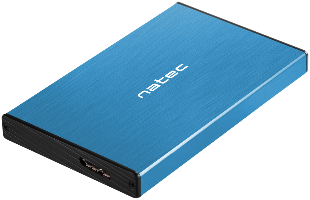 NATEC Rhino GO Carcasa de disco duro/SSD Azul 2.5'