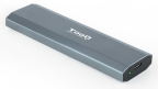 TooQ Shura Caja externa para unidad de estado sólido (SSD) Gris M.2