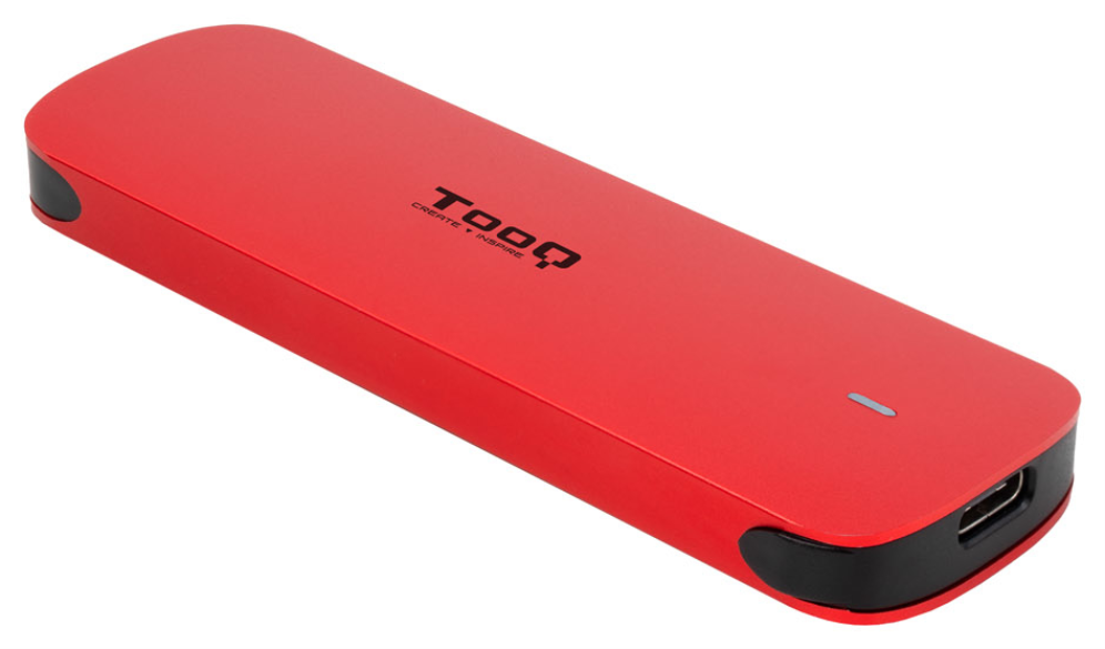 TooQ Caja externa para SSD M.2 NVMe, Rojo