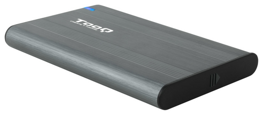 TooQ Caja Externa para Discos de 2,5” HDD/SSD, Gris