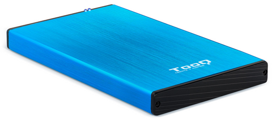 TooQ TQE-2527BL caja para disco duro externo Caja de disco duro (HDD) Negro, Azul 2.5'