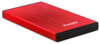 TooQ TQE-2527R caja para disco duro externo Caja de disco duro (HDD) Negro, Rojo 2.5'