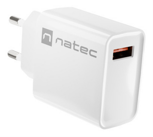 NATEC RIBERA Universal Blanco Corriente alterna Carga rapida Interior