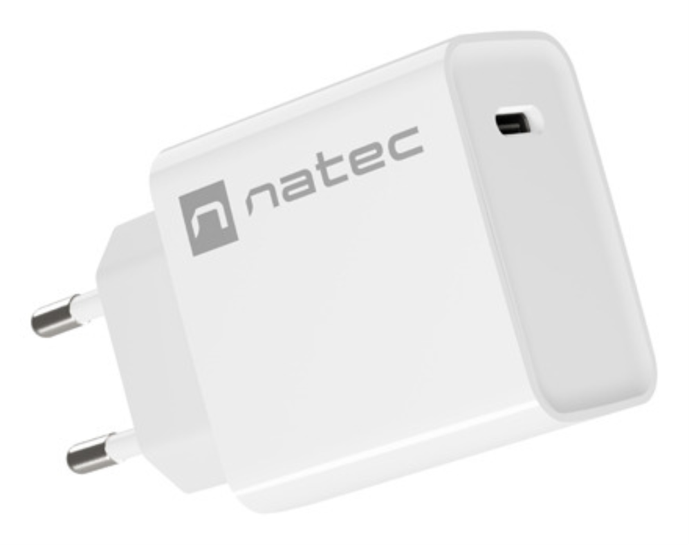NATEC RIBERA Universal Blanco Corriente alterna Carga rapida Interior