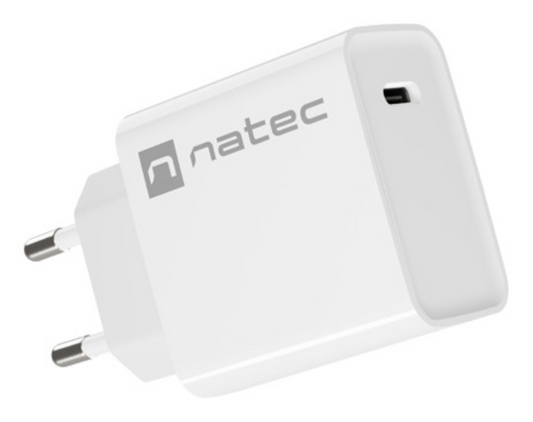 NATEC RIBERA Universal Blanco Corriente alterna Carga rapida Interior