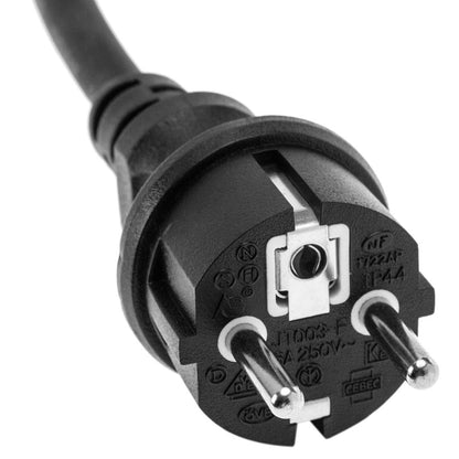 Prolongador de cable eléctrico schuko macho a hembra de 2 m negro IP44