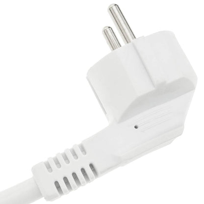Prolongador de cable eléctrico schuko macho a hembra de 3 m blanco