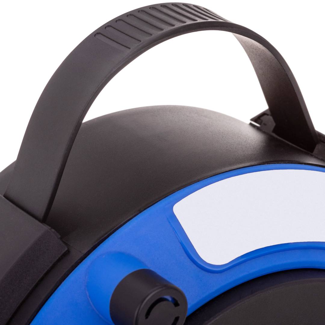 Alargo enrollacable con protector térmico de 4 Schuko 5m