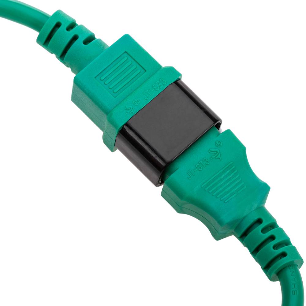 Cable eléctrico de alimentación IEC60320 C13 a C14 de color verde de 3m
