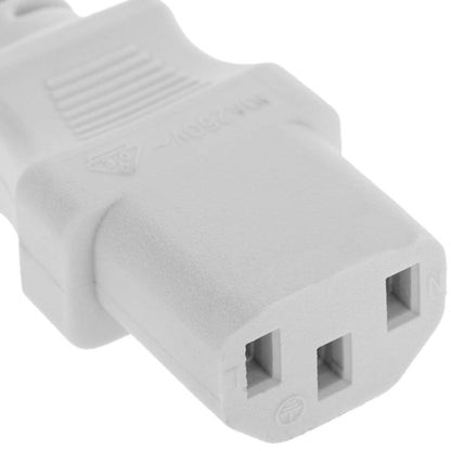 Cable de alimentación IEC-60320 blanco C13-C14 1.8 m