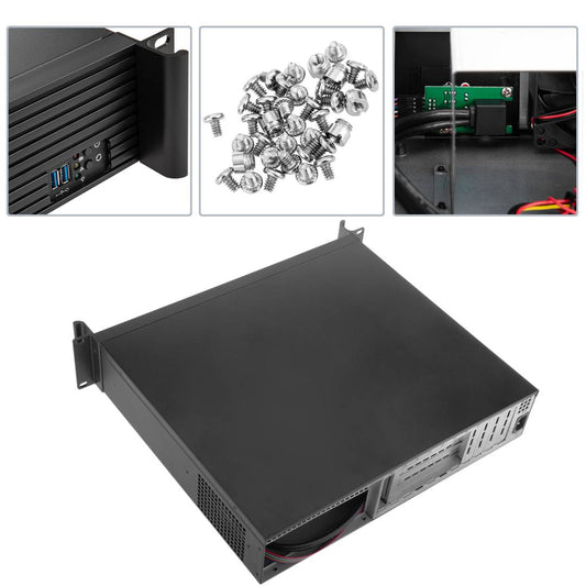 Caja rack 19' IPC ATX EATX 2U 4x3.5' fondo 380mm