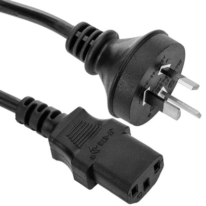 Cable eléctrico AU AS/NZS-3112-1 a IEC-60320-C13 de 1.8m negro