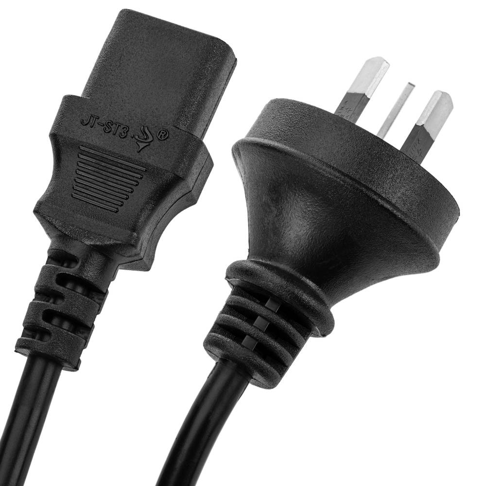 Cable eléctrico AU AS/NZS-3112-1 a IEC-60320-C13 de 1.8m negro