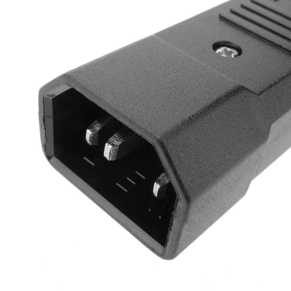 Clavija IEC-60320 C14. Enchufe macho recto