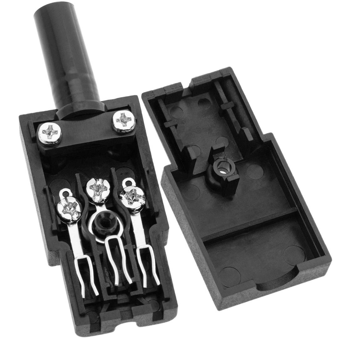 Clavija IEC-60320 C15. Enchufe hembra recto