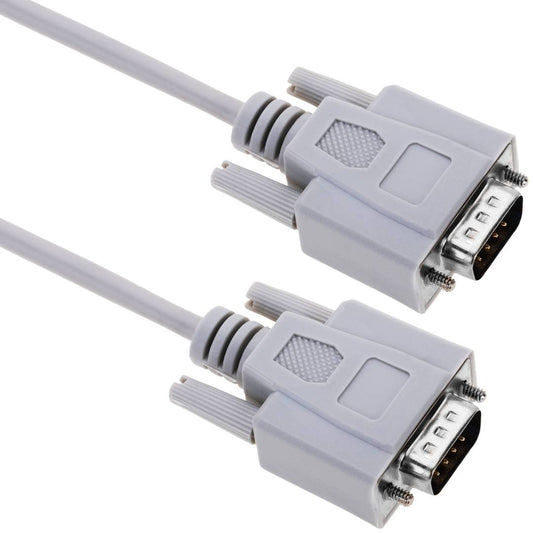 Cable serie con conector DB9 macho a macho de 2m