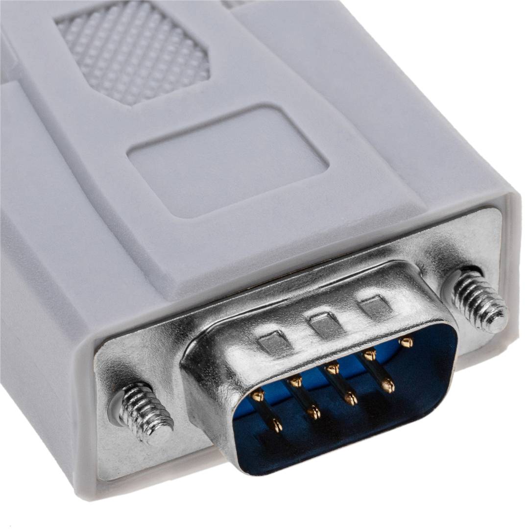 Cable serie con conector DB9 macho a macho de 2m