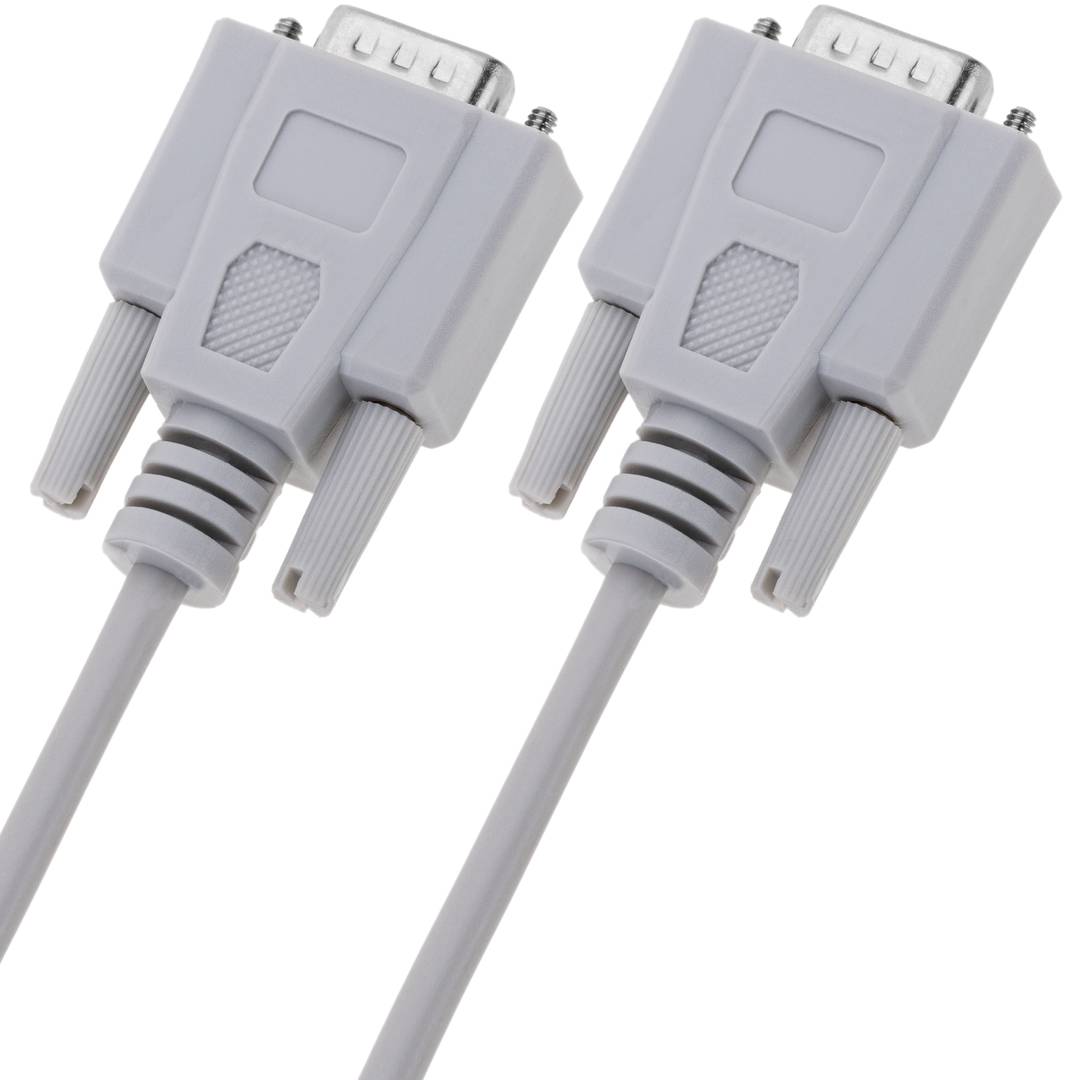Cable serie con conector DB9 macho a macho de 2m