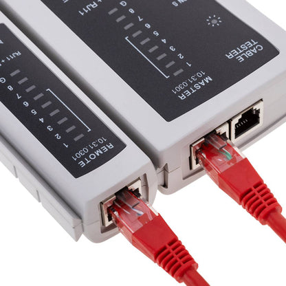 Comprobador de cables de red RJ45 RJ11 y RJ12
