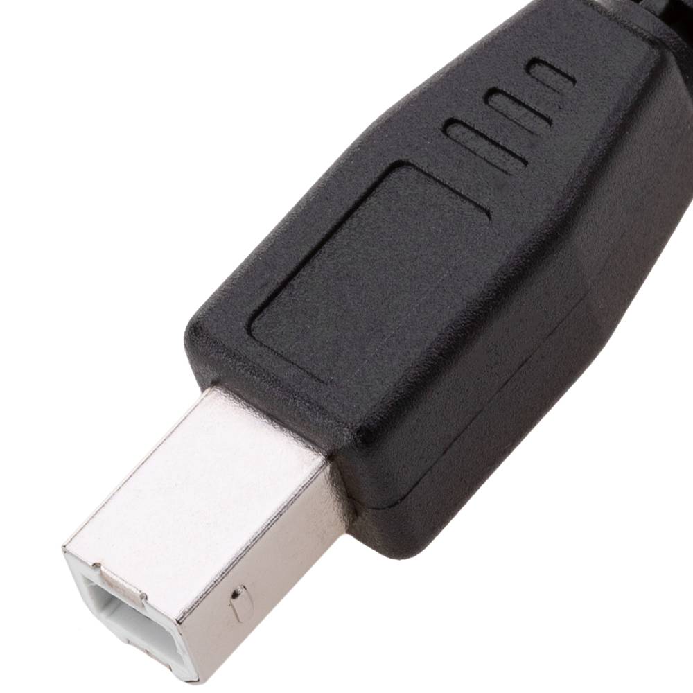 Cable USB negro A macho a USB B macho impresora de 3 m