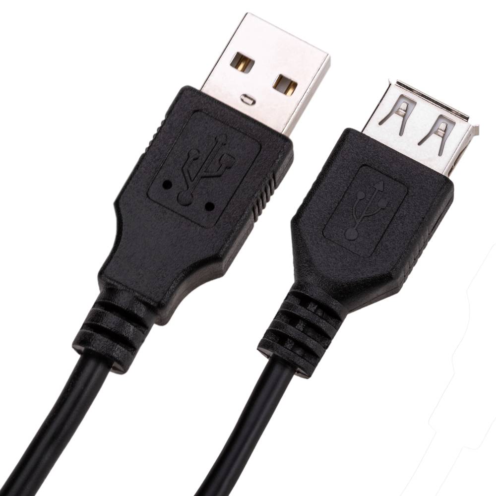 Cable alargador USB 2.0 de 1 m tipo A Macho a Hembra